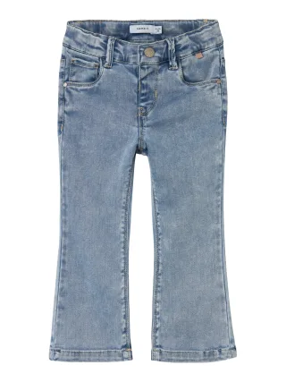 NAME IT - NMFSALLI BOOTCUT JEANS 8292-TO NOOS Light Blue Bleached Denim - Gr. - 116