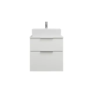 Burgbad Keramik Waschtisch-Set Eqio Weiß Hochglanz/Alpinweiss, SGUP060F2009C0001 SGUP060F2009C0001