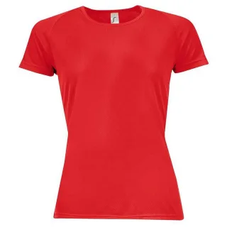 SOLS - "Sporty" T-Shirt für Damen Raglanärmel (Rot)