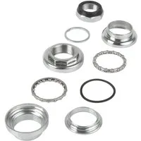 Neco Fahrradlenker Steuersatz 1 Stahl 2 fach gedichtet 9 teilig 22 4 30 0 27 0 mm chrom