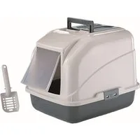 Nobby Katzentoilette Nobby Katzentoilette mit Filter grau 50 x 40 x 40