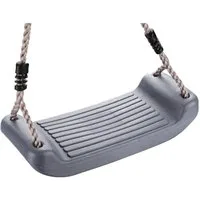 Loggyland Einzelschaukel Robuster Schaukelsitz aus Kunststoff, (lässt sich in der Länge von ca. 120 cm bis 200 cm verstellen, Sitz incl. Seile und Topring), Schaukelset Seil mit Ø10 mm