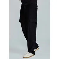 Siksilk Cargohose SikSilk Herren Schwarze Cargohose