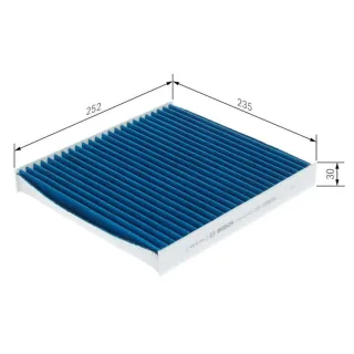 Bosch Aktivkohle-Innenraumfilter Audi CUPRA MAN Seat Skoda VW 0986628630