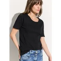 CECIL T-Shirt Style Lena mit klassischem Rundhalsausschnitt