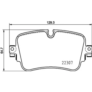 Hella Bremsbel?ge hinten 8DB355025-681 Audi A6 A7 A8 E-Tron Q7 Q8 VW Touareg