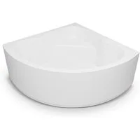 AQUADE Badewanne Acryl Eckbadewanne Koblenz, inkl. Wannenfüßen, Schürze und Ab- und Überlaufgarnitur