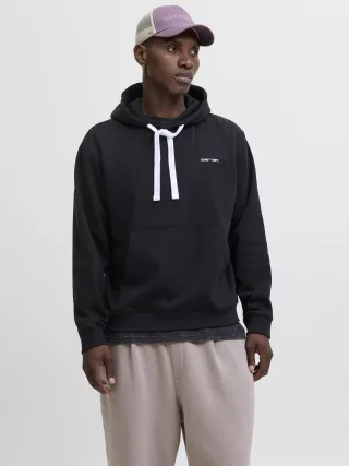 JACK&JONES - JCOCOVER GRAPHIC HOOD LN Black - Gr. - L
