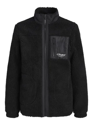 JACK&JONES - JJESOHO TEDDY JACKET AW26 SN JNR Black - Gr. - 140