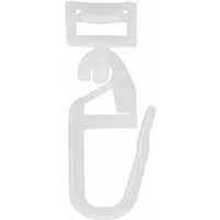 Clever-Kauf-24 Gardinengleiter Klick-Gleiter Haken, 4-4,6mm, 20 Stück, (20-St)