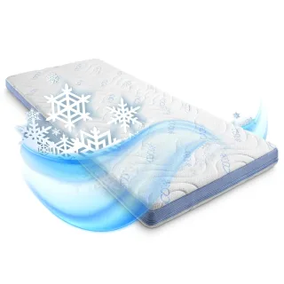 Kaltschaumtopper CloudComfort Cool 80 x 200 cm H2/H3, Höhe 7 cm, Härtegrad H2/H3, 7-Zonen Topper mit Sommer- und Winterseite