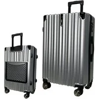 SIGN German Design Trolley Reisekoffer Hartschalen-Koffer, 360° Zwillingsrollen M/L/XL, Netztasche auf der Rückseite