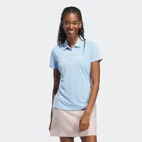 adidas Performance Poloshirt SOLID PERFORMANCE SLEEVE FÜR DAMEN mit Druckknopfverschluss, aus Polyester, leichtes Pikeematerial
