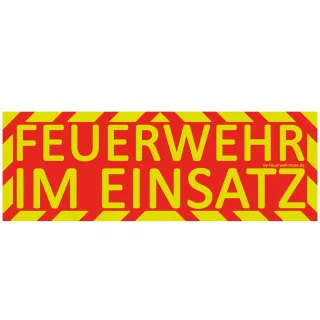 Einsatz Magnetschild XL | Feuerwehrstore | 30x10 cm | FEUERWEHR IM EINSATZ | Wetterfest | Robust | PKW Magnet