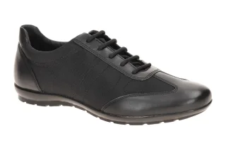 Geox U74A5B 01143 C9999 Herren Halbschuhe Schwarz - Elegante Schn?rschuhe