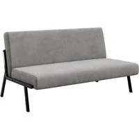 YOLEO Sofa Sofa 2 Sitzer Stoffsofa Modern mit Metallrahmen 112 x 75 x 68 cm, Grau