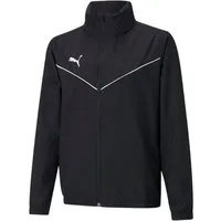 PUMA Windbreaker TEAMRISE ALL WEATHER JKT JR sportlicher Stil, mit Kapuze, mit Reißverschlusstasche, Regular Fit
