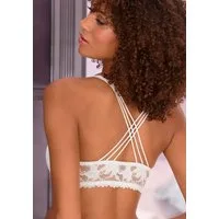 LASCANA Push-up-BH Bügel, mit dekorativen Trägern, aus Spitze, sexy Dessous