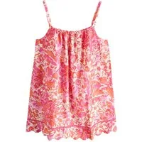 LAURA ASHLEY Nachthemd Laura Ashley Nachthemd mit Bogenkante, Baumwolle (1-tlg)