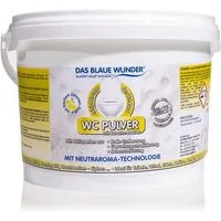 Das Blaue Wunder® WC Pulver mit Schaumbooster WC-Reiniger (1,5 kg Pulver selbstständiger Reiniger durch Aktivperlen gegen Urinstein & Kalk uvm)