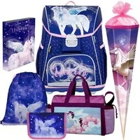 OXYBAG Schulranzen 1.Klasse Mädchen in unterschiedlichen Sets (6-tlg)