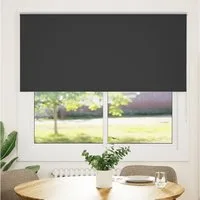 Verdunklungsrollo, vidaXL, Verdunkelungsrollo Schwarz 160x175 cm Stoffbreite 156,6 cm