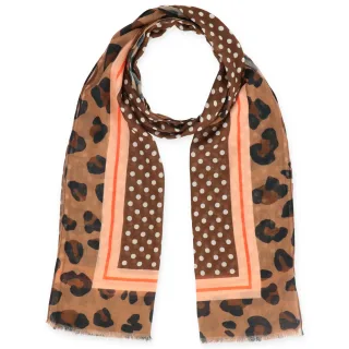 Halsüberkopf Accessoires - 70x180 Schal Dots Patch camel - Gr. - OS