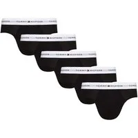 Tommy Hilfiger Underwear Slip 5P BRIEF (Packung, 5-St., 5er-Pack) mit kontrastfarbenem Logobund