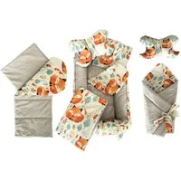 Pamek Bettnestchen Babybett Babynestchen Babynest Kinderbett Kokon zum schlafen Kissen