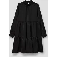 s.Oliver Minikleid Kleid Satinkleid mit gestuftem Rock