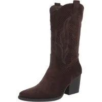 Ital-Design Damen Cowboyboots Western Westernstiefel (91742757) Blockabsatz Stiefel in Braun