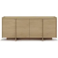 Beautysofa Kommode JUNI mit 4 Türen (Push-to-Open-Funktion, im Japandi-Stil), Breite: 200 cm