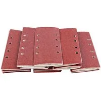 S&R Schleifpapier Klett Schleifpapier Profi Set 93 mm x 230 mm für Schleifmaschine, (Set, 35 St., je 5x : P40, P60, P80, P120, P240), geeignet für von Metallen, Stahl, Legierungen, Holz, Kunststoffe