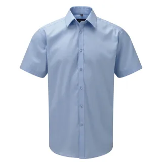 Russell Collection - Hemd für Herren kurzärmlig (Hellblau)