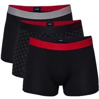 JOOP! Boxershorts Everyday (3er Pack) ohne Eingriffe, Cornflower-Design, elastischer Logobund