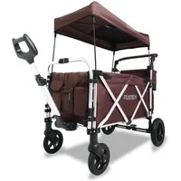 FUXTEC Bollerwagen FX-CTL950, Teleskop-Zugstange, 75 kg Belastbarkeit, großer Innenraum, kippsicher