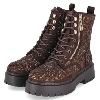 La Strada Schnürboots - Gr. 37 - Braun - Textil