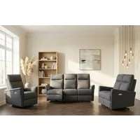 Home affaire Polstergarnitur FINNARA, 3+2+1, elelektrische Relaxfunktion, USB A/C, Liegefunktion 105°-135°, Federkern