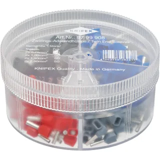 KNIPEX Sortimentsboxen mit Twin-Aderendhülsen 90 mm - 9799908