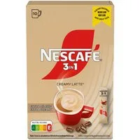 NESCAFE Kaffee, Nescafe 3in1 Stix Creamy Latte 10er Getränkepulver Sticks 150g