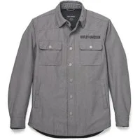 HARLEY-DAVIDSON Motorradjacke Herren Operative Riding Heather Shirt Motorrad Hemd Biker Jacke Vorgeformte Ärmel. Einstellbare Druckknopfbündchen.