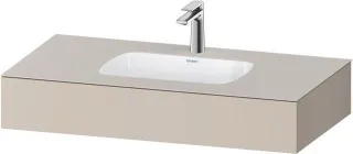 Duravit Qatego Einbauwaschtisch mit Konsole Taupe Matt 1000x550x170 mm - QA4691091910000 QA4691091910000