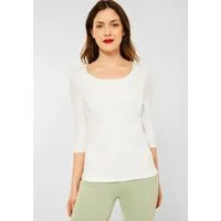 STREET ONE 3/4-Arm-Shirt Style Pania mit extra Futter an der Vorderseite