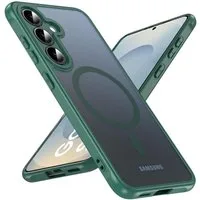 CoolGadget Handyhülle Magnet-Hülle für Samsung Galaxy S25 Schutzhülle magnetisch 6,2 Zoll, Hülle Matt Stoßfest kompatibel mit QI-Laden Zubehör Kameraschutz Case