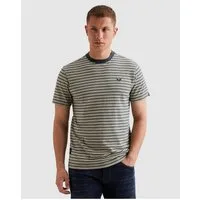 PME LEGEND T-Shirt T-shirt RH yd stripe jersey PME-Logo-Stickerei im Brustbereich