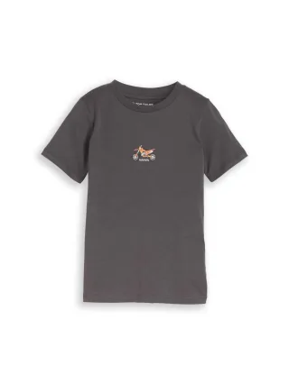 tom tailor kids - T-Shirt mit Rückenprint dark urban grey - Gr. - 110