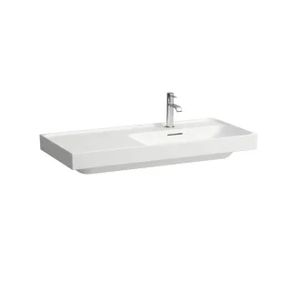 LAUFEN Waschtisch MEDA 460x1000x160 Ablage links o. Hl. m.Ül. weiß matt, H8171177571091 H8171177571091