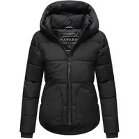 Navahoo Steppjacke Lachperle XIV Kurze gesteppte Damen Winterjacke mit hohem Kragen und Kapuze