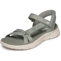 Skechers GO WALK FLEX SANDAL-ILLUMINATE Sandale Sandalette, Trekking Sandale mit Gogo Mat Fußbett