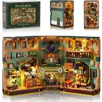 INSOON Magisches Zaubertrank Book Nook Haus Bauspielzeugset mit LED (NEU & OV Spielbausteine
